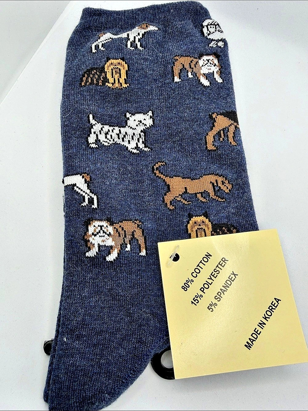 Animal Print Socks in Blue NWT